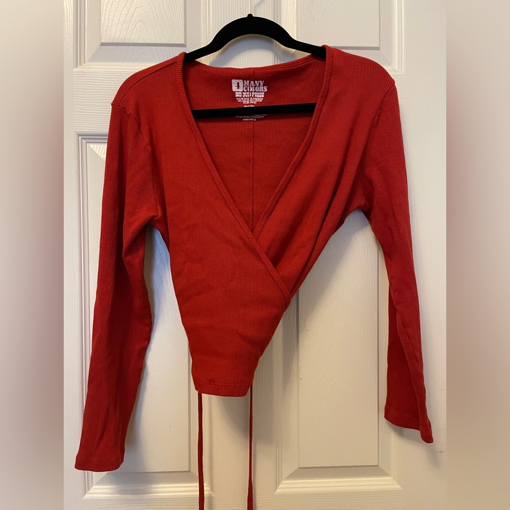 Big Bud Press Wrap Top in Paprika size 4 - Picture 2 of 3